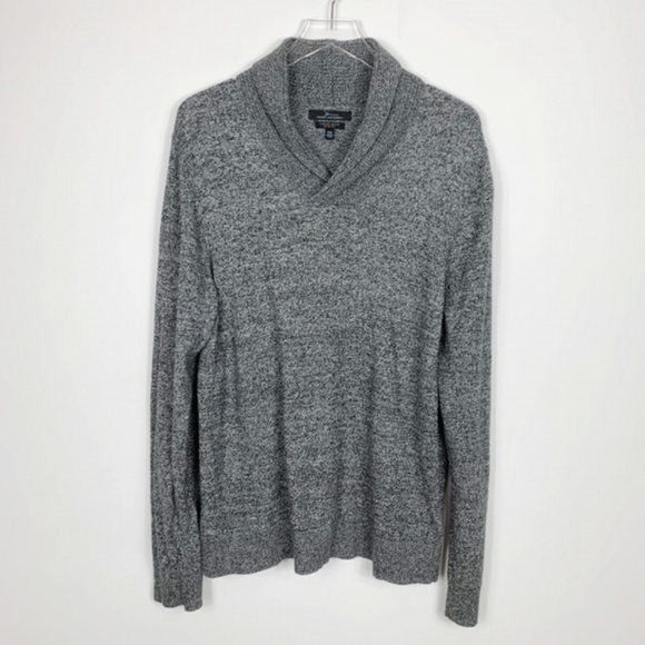 Marc Anthony Gray Marled Slim Fit Sweater - Picture 3 of 8